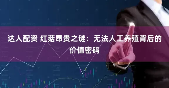 达人配资 红菇昂贵之谜：无法人工养殖背后的价值密码